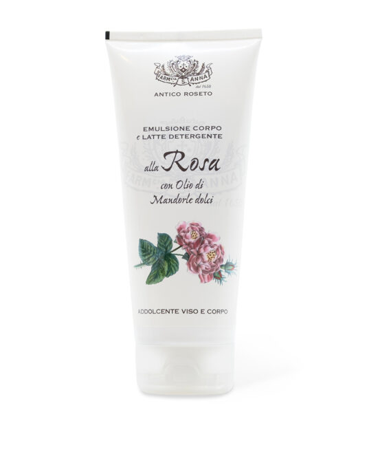 Emulsione corpo e latte detergente alla Rosa