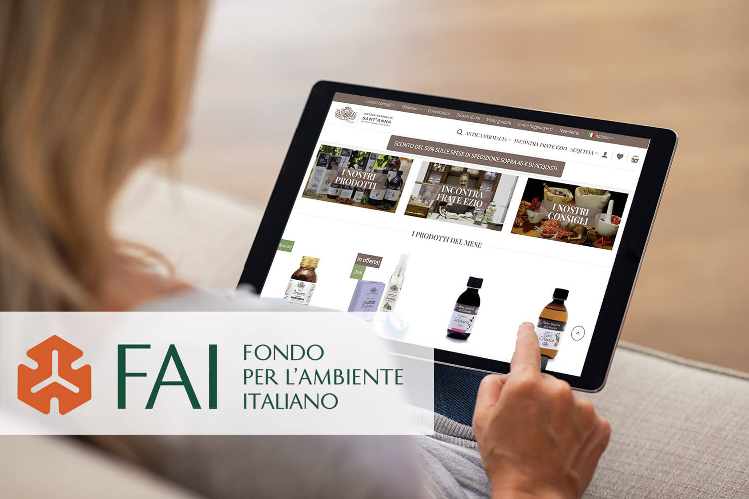 Woman doing online shopping
